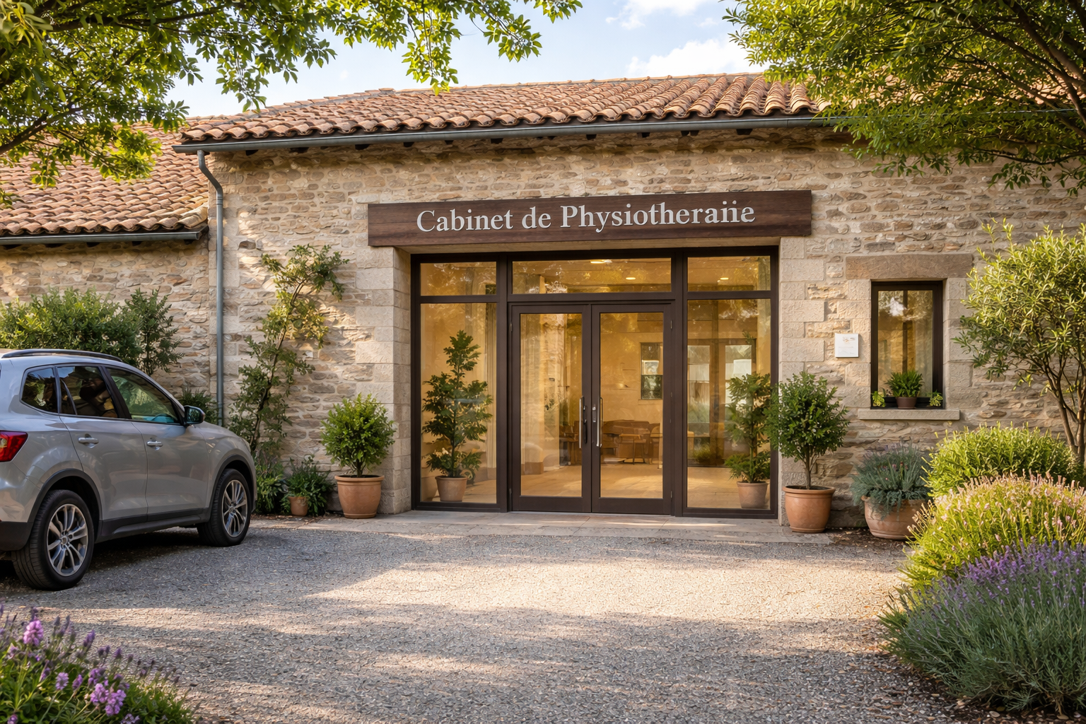 Physio Jussy - Parking gratuit et accès PMR devant le cabinet